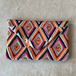 Beaded colorful handbag clutch